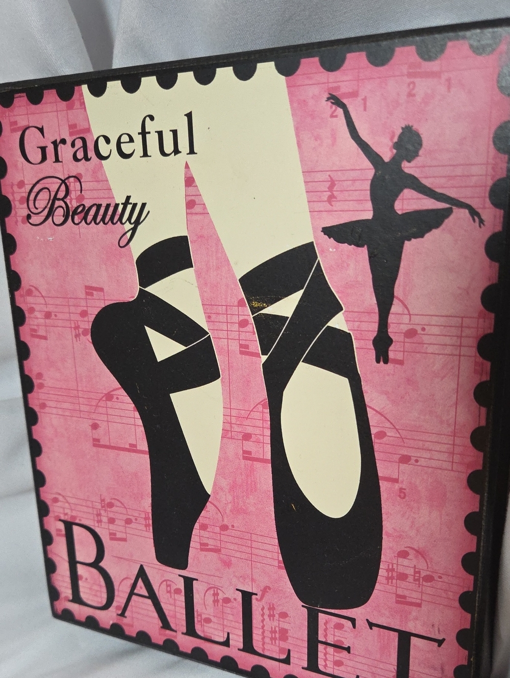 Ballerina Sign Hobby Lobby 2009 Pink And Black Decor 2010s Aesthetic